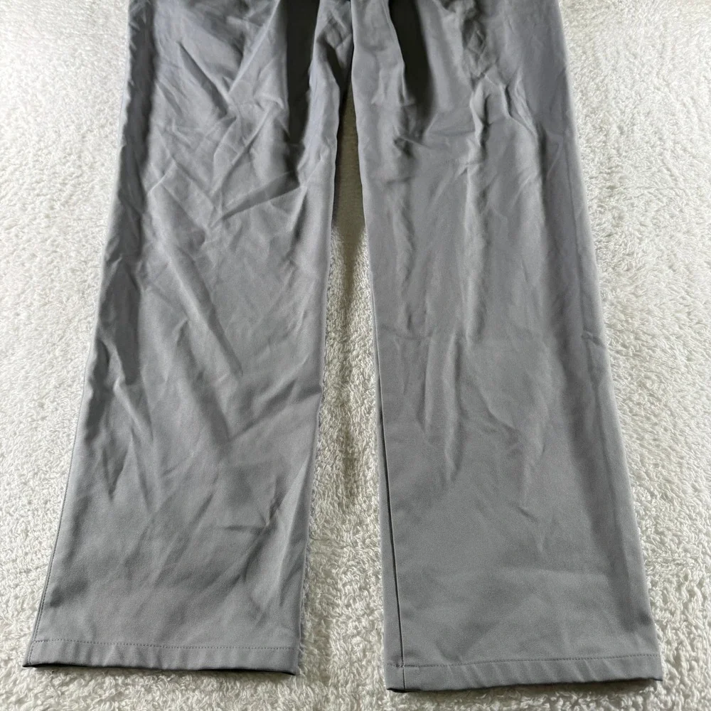 Mizzen + Main 38x32 Athletic Stretch Golf Pants Light Gray Grey Straight Leg